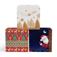 크리스마스 70매X24개입 정사각 각티슈-미용[피플인스 사회적기업]