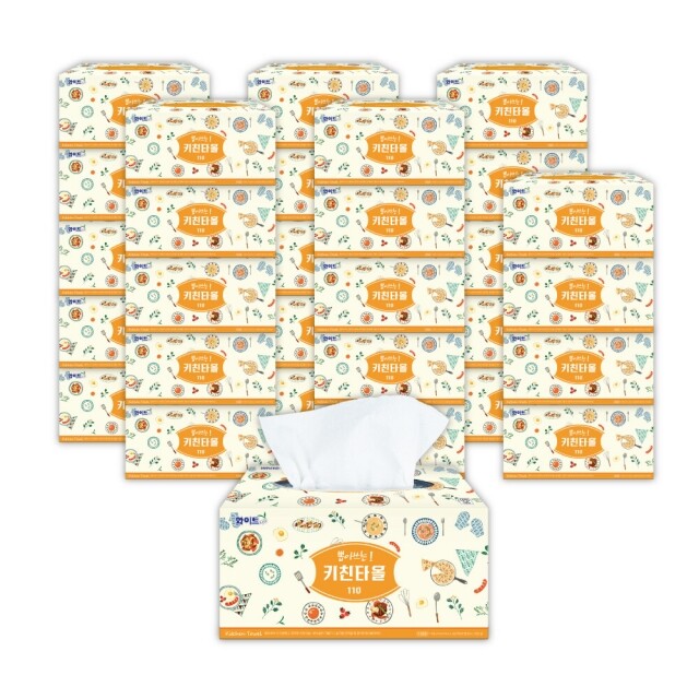 (주)인스,뽑아쓰는 키친타올 110매(30개)